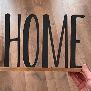 Black HOME Wall Decor Sign